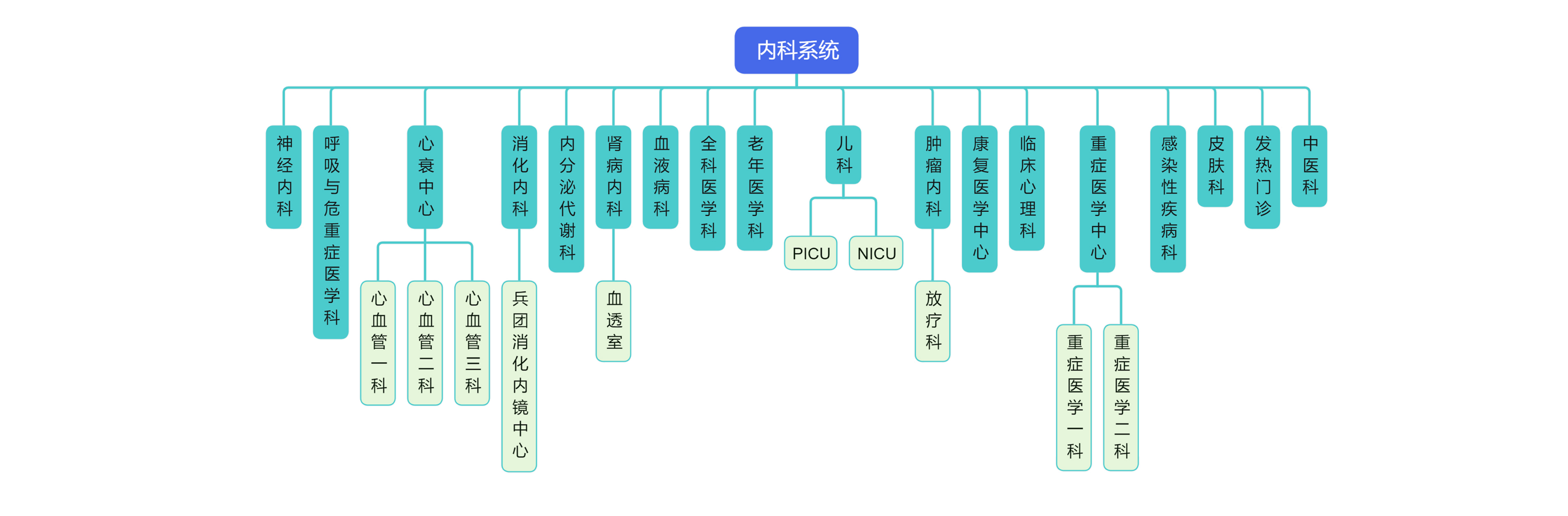 外科系统组织架构图